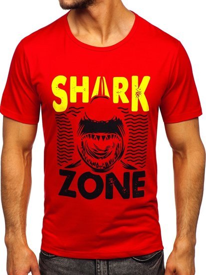 Men's Printed T-shirt Red Bolf KS2652