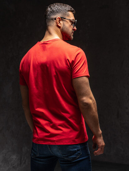 Men's Printed T-shirt Red Bolf Y70012