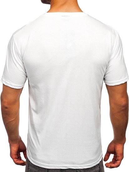 Men's Printed T-shirt White Bolf 0202