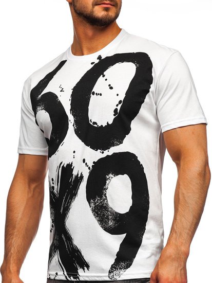 Men's Printed T-shirt White Bolf 0303