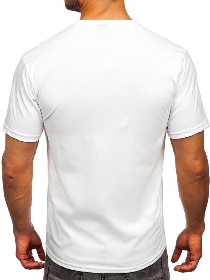 Men's Printed T-shirt White Bolf 0303