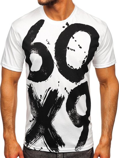 Men's Printed T-shirt White Bolf 0303