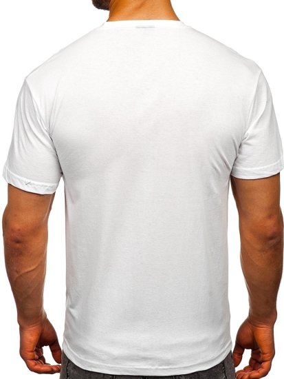 Men's Printed T-shirt White Bolf 10821