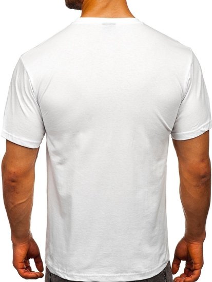 Men's Printed T-shirt White Bolf 1171