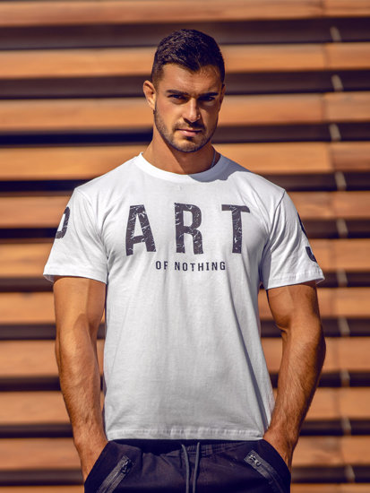 Men's Printed T-shirt White Bolf 1180A