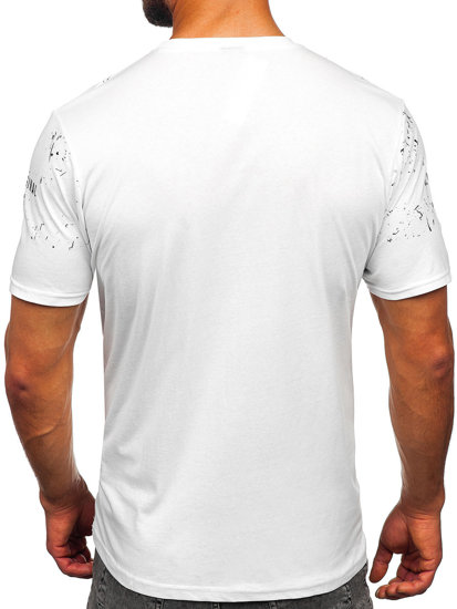 Men's Printed T-shirt White Bolf 14204