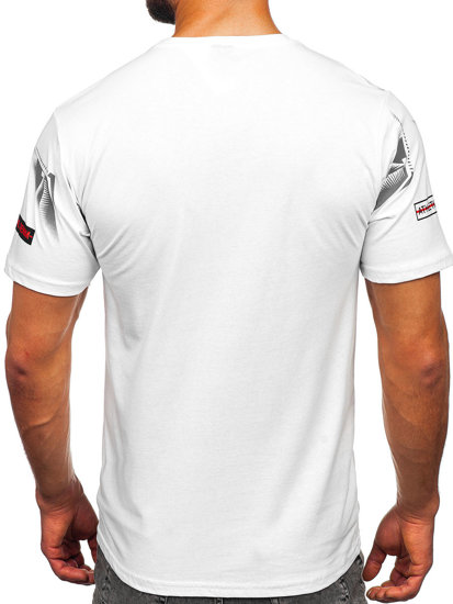 Men's Printed T-shirt White Bolf 14208