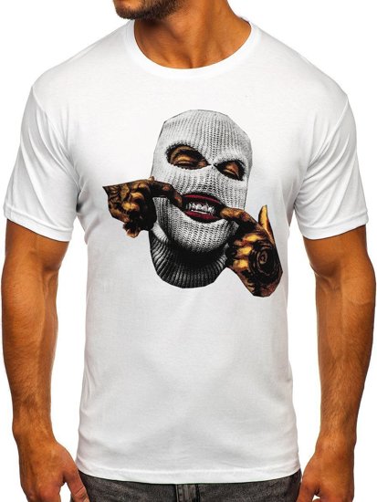 Men's Printed T-shirt White Bolf 142172