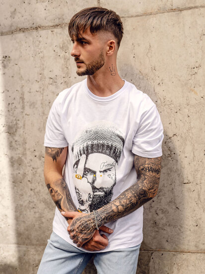 Men's Printed T-shirt White Bolf 142175