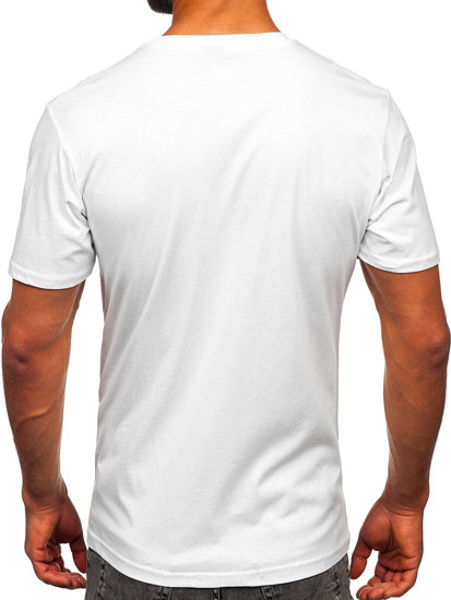 Men's Printed T-shirt White Bolf 14498