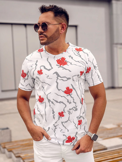 Men's Printed T-shirt White Bolf 14905A