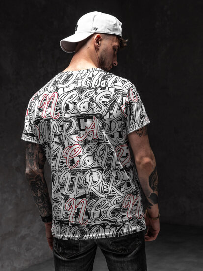 Men's Printed T-shirt White Bolf 14906