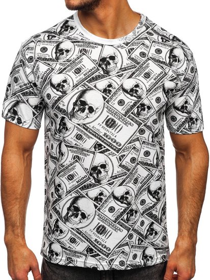 Men's Printed T-shirt White Bolf 14907