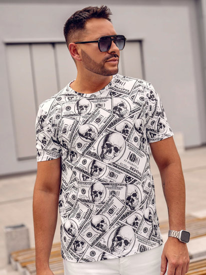 Men's Printed T-shirt White Bolf 14907A