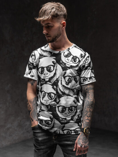 Men's Printed T-shirt White Bolf 14911