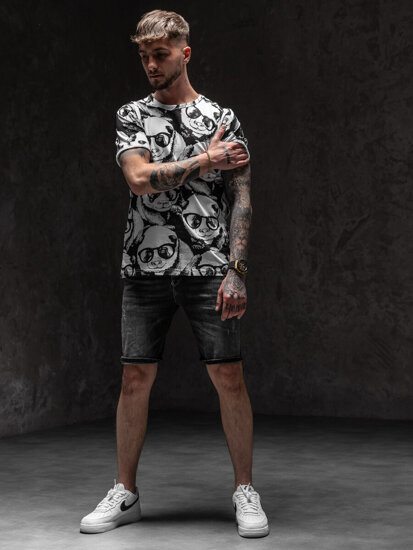 Men's Printed T-shirt White Bolf 14911