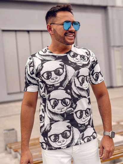 Men's Printed T-shirt White Bolf 14911A