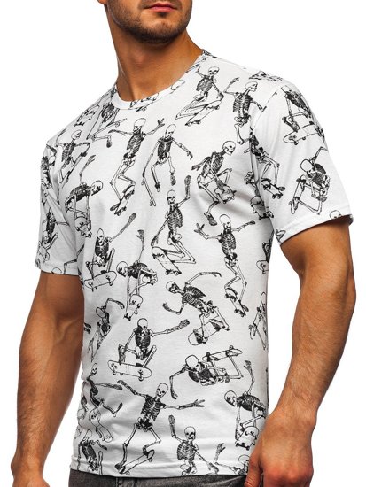 Men's Printed T-shirt White Bolf 14916