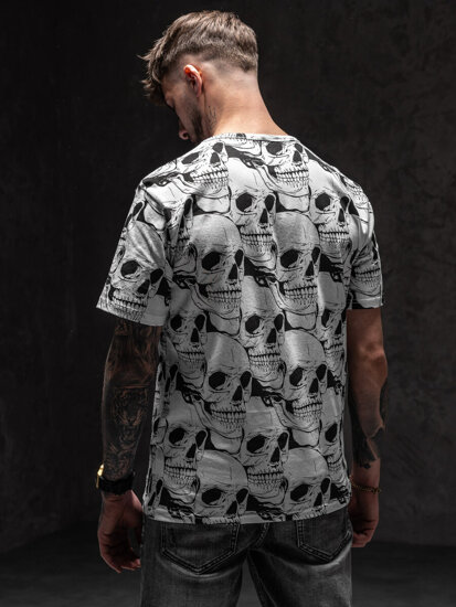 Men's Printed T-shirt White Bolf 14928