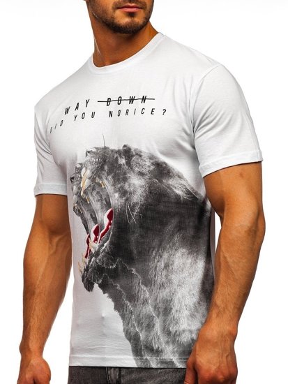 Men's Printed T-shirt White Bolf 181519