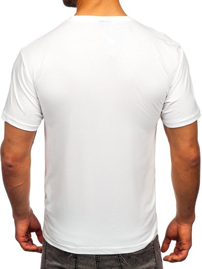 Men's Printed T-shirt White Bolf 2309-1