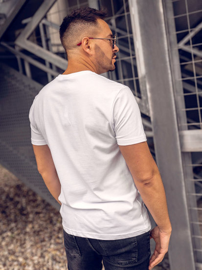 Men's Printed T-shirt White Bolf 2352