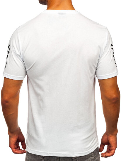 Men's Printed T-shirt White Bolf 2611-1