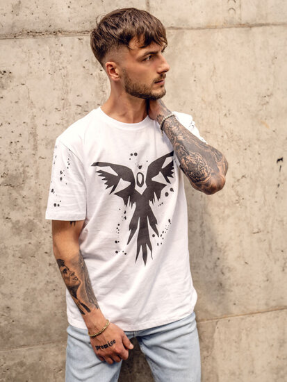 Men's Printed T-shirt White Bolf 300