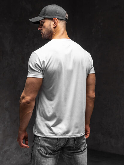 Men's Printed T-shirt White Bolf KS2098