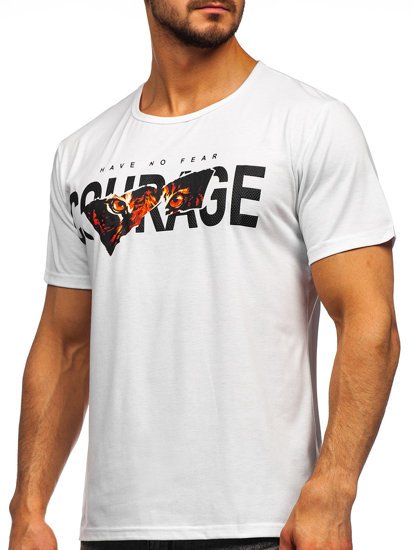 Men's Printed T-shirt White Bolf KS2620