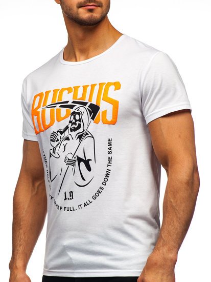 Men's Printed T-shirt White Bolf KS2633