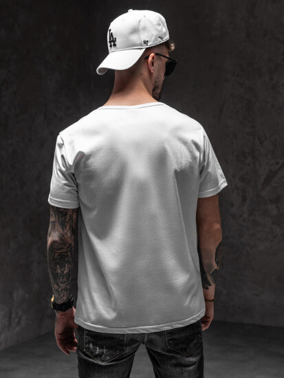 Men's Printed T-shirt White Bolf KS2652