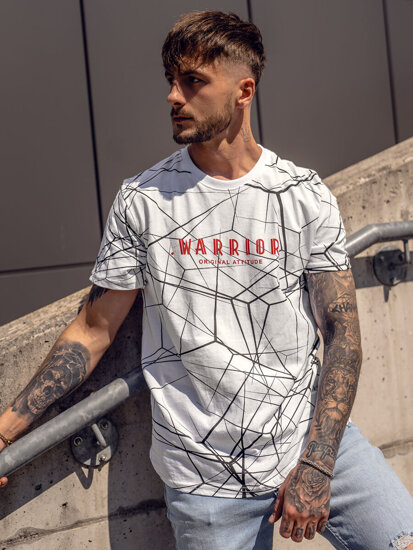 Men’s Printed T-shirt White Bolf SS10935