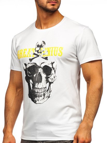 Men's Printed T-shirt White Bolf Y70005