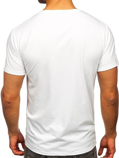 Men's Printed T-shirt White Bolf Y70005