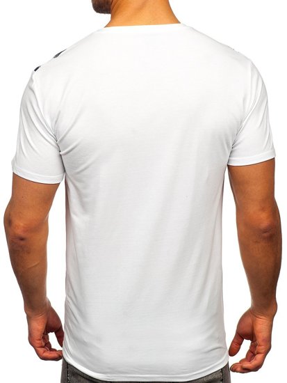 Men's Printed T-shirt White Bolf Y70006