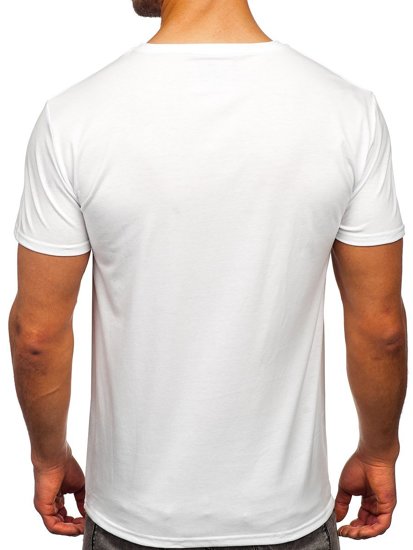 Men's Printed T-shirt White Bolf Y70011