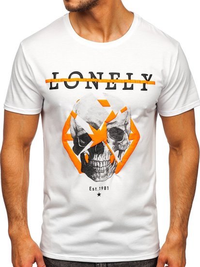 Men's Printed T-shirt White Bolf Y70011