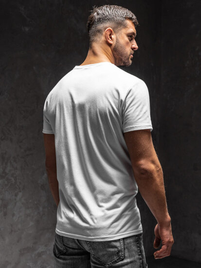 Men's Printed T-shirt White Bolf Y70011