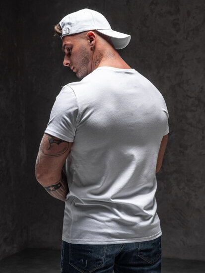 Men's Printed T-shirt White Bolf Y70012