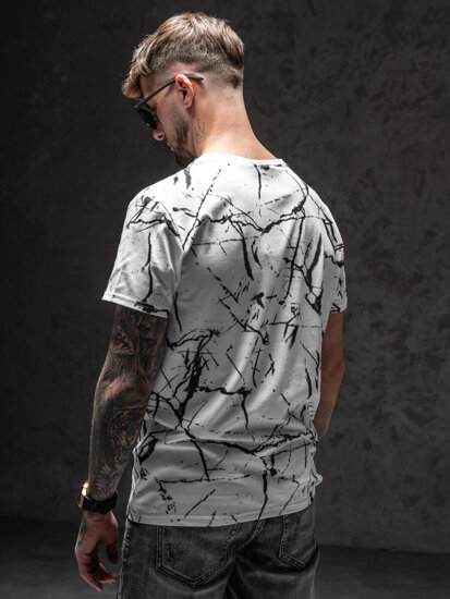 Men's Printed T-shirt White Bolf Y70026