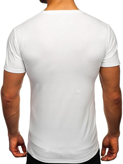 Men's Printed T-shirt White Bolf Y70052