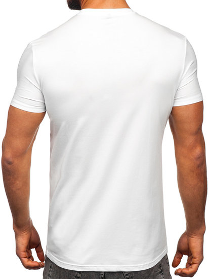 Men's Printed T-shirt with Sequins White Bolf MT3037