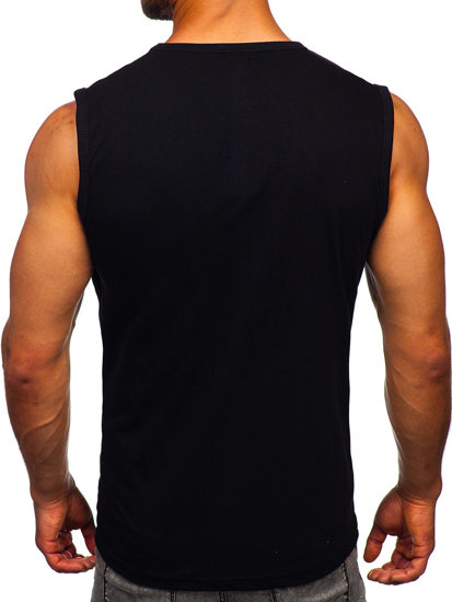 Men's Printed Tank Top Black Bolf 14803-1