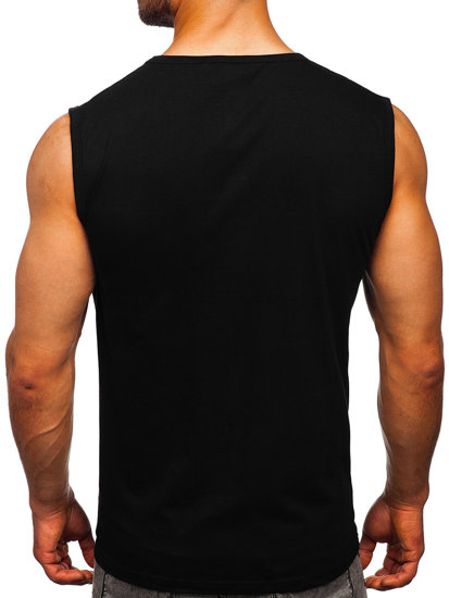 Men's Printed Tank Top Black Bolf 14810