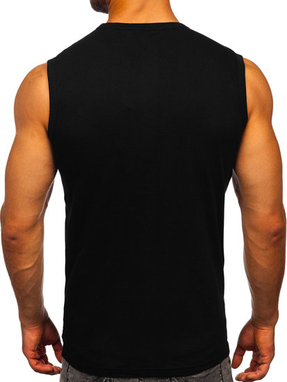 Men's Printed Tank Top Black Bolf 14811