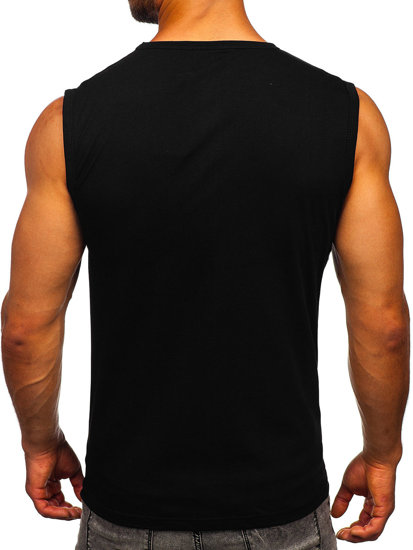 Men's Printed Tank Top Black Bolf 14816