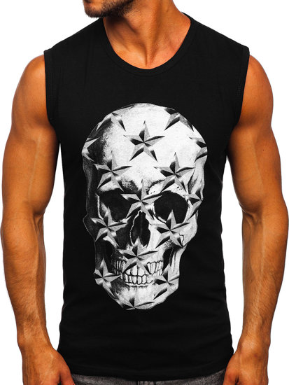 Men's Printed Tank Top Black Bolf 14817