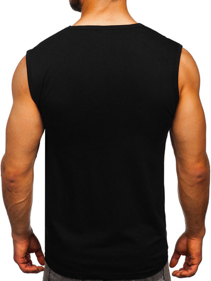 Men's Printed Tank Top Black Bolf 14820