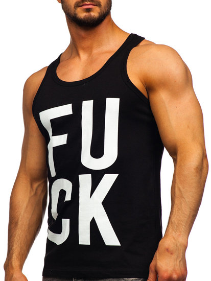 Men's Printed Tank Top Black Bolf 14830